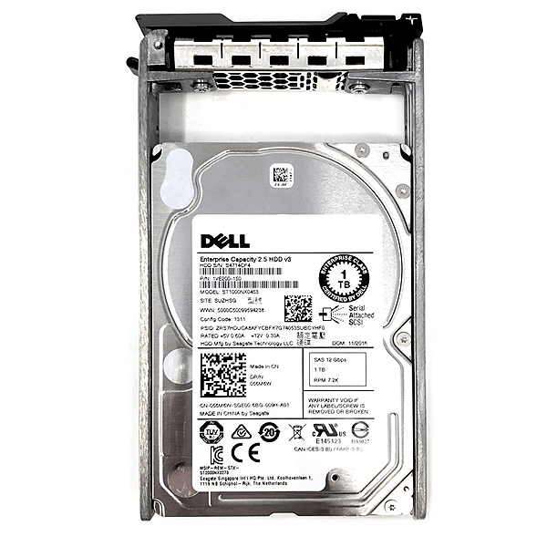 DELL 1TB SAS 2.5" 7.2K HARD DRIVE