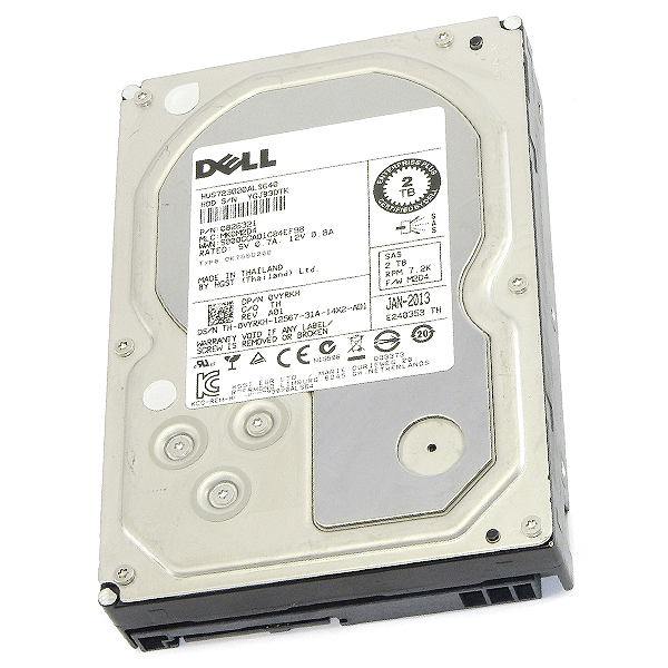 DELL 2TB 3.5 SAS 7.2K RPM HARD DRIVE