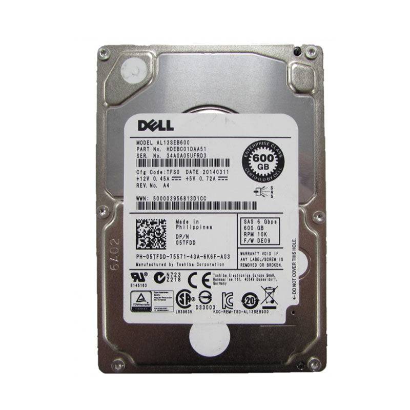 Dell 600GB 2.5-inch SAS (6Gbps) 10K